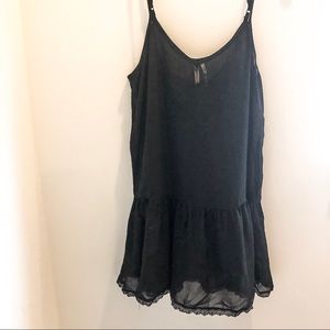 Black sheer dress